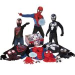 Coffre avec 3 déguisement spiderman pour enfants Coffre avec 3 déguisement spiderman pour enfants