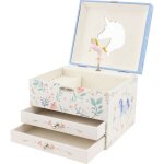 Coffre � bijoux musical - ulysse - licorne - 2 tiroirs - miroir en forme de licorne - m�lodie the unicorn ...