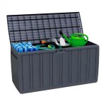 Coffre ext�rieur - malle de rangement - en r�sine 117x455x57 cm