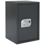Coffre - fort num�rique en acier - vidaxl - gris fonc� - 35x31x50 cm - s�curit� � triple acc�s - serrure ...