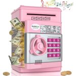 Coffre - fort tirelire lectronique pour enfants - grande capacit code secret rouleau automatique de ...