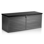 Coffre de jardin - janshop - 143x57x535 cm - 390 litres - r�sistant aux intemp�ries - si�ge int�gr�