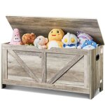 Coffre  jouets en bois - vevor - 990 x 395 x 480 mm - grand banc de rangement pour enfants - pour salle ...