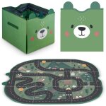 Coffre  jouets et tapis nk - 408 nukido - vert