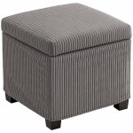 Coffre pouf rangement 30 l - homcom - couvercle amovible - ottoman cube rembourr en velours ctel - ...