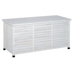 Coffre de rangement extérieur - outsunny - 283l - petites ouvertures en bas - 2 chaînes - en bois - 127 ... Coffre de rangement extérieur - outsunny - 283l - petites ouvertures en bas - 2 chaînes - en bois - 127 ...