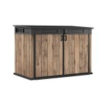 Coffre de rangement pour jardin signature 2020l - aspect bois douglas - keter Coffre de rangement pour jardin signature 2020l - aspect bois douglas - keter
