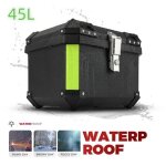 Coffre de rangement pour moto45l bo�te universelle pour casque de moto 45l bo�tier de rangement pour ...