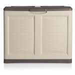 Coffre de rangement en plastique - 200 l - taupe Coffre de rangement en plastique - 200 l - taupe