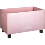 Coffre à jouets à roulettes rose - rose - atmosphera createur dinterieur Coffre à jouets à roulettes rose - rose - atmosphera createur dinterieur