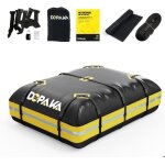 Coffre de toit - sac de toit voiture - 15 pieds cubes - Étanche - pliable - noir Coffre de toit - sac de toit voiture - 15 pieds cubes - Étanche - pliable - noir