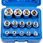 Coffret de 14 douilles torx femelles e - star e4 - e24 douilles torx 6 pans outils de r�paration automobile ...