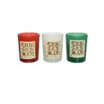 Coffret 3 bougies parfum�es senteur de no�l