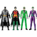 Coffret 4 figurine articule batmanrobinthe jokerthe riddler