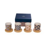 Coffret de 4 tasses expresso laure - amadeus