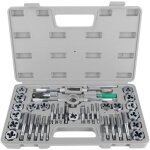 Coffret de 40 pcs tarauds et matrices m3 - m12 ensemble de fili�res en acier avec 17 x robinets 17 x ...