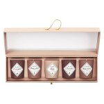 Coffret 5 bougies parfum�es senteurs florales - monia