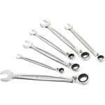 Coffret de 6 cl�s mixtes � cliquets facom - 467b. je6pb - ouvertures de 8 � 17 mm - cliquet 5� - ?il ...