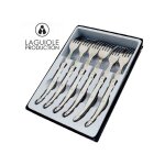 Coffret de 6 fourchettes laguiole tribloc tout acier inoxydable