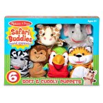 Coffret 6 marionnettes safari melissa & doug