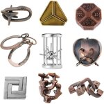 Coffret de 9 casse - t�tes en m�tal jeu de r�flexion et test de qi comme cadeau danniversaire ou remplir ...