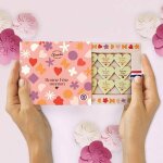 Coffret 9 coeurs chocolats personnalis�s bonne f�te maman - f�tes des m�res