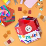 Coffret assortiment de p�tes de fruits collection merci ma�tresse ma�tre atsem nounou coll�gue