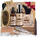Coffret barbe homme 13 en 1 - huile & � barbe inclus - kit soins complets