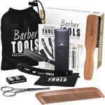 Coffret barbe et rasage pour homme rasoir coupe chouxbrosse � barbepeigne � barbeciseauxpochette de rangement ...