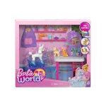 Coffret barbie animalerie / spa des animaux + 2 chiens + chat + accessoires - m�tier - set 16 pieces ...