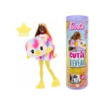 Coffret barbie cutie reveal - poupee fashion avec costume peluche pingouin 10 surprises - nouveaute - ...