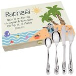 Coffret en bois couverts personnalisé enfant cadeau naissance gravé - mod. ile Coffret en bois couverts personnalisé enfant cadeau naissance gravé - mod. ile