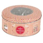 Coffret boite mtallique ronde avec 10 emporte - pices  ptisserie