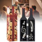Coffret cadeau daccessoires pour bouteilles de vin: kit douvre - bouteille tire - bouchon bouchon