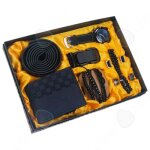 Coffret cadeau box 7pcs coffret thematique fte pres portefeuille montre ceinture bracelet perles paire ...