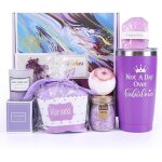 Coffret cadeau pour femme - ide anniversaire nol saint valentin fte des mres - tasse (violet)