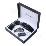 Coffret cadeau montre homme 5pcs ensemble cadeau pour homme ensemble cadeau portefeuille et ceinture ...