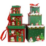 Coffrets cadeaux de nol embotables 6 tailles assorties botes cadeaux de nol embotables pliables ...