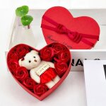 Coffret cadeau ours rose Éternelle - 10pcs roses rouges - poupée ours - saint valentin noël cadeaux danniversa ... Coffret cadeau ours rose Éternelle - 10pcs roses rouges - poupée ours - saint valentin noël cadeaux danniversa ...