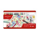 Coffret - caran dache - coloriage - lettering - botanique - crayons feutres et cours en ligne