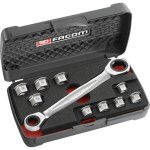 Coffret de clés polygonales à cliquets 11 en 1 facom - 464. j1apb (livrée avec 1 jeu de 9 bagues + 1 ... Coffret de clés polygonales à cliquets 11 en 1 facom - 464. j1apb (livrée avec 1 jeu de 9 bagues + 1 ...