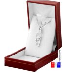 Coffret corse avec collier chaine 50cm et pendentif avec tête de maure en argent 925 massif prêt à offrir ... Coffret corse avec collier chaine 50cm et pendentif avec tête de maure en argent 925 massif prêt à offrir ...