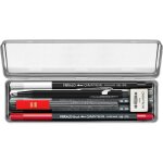 Coffret cr�atif - caran dache - porte - mine hb - 5 feutres fibralo - gomme