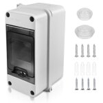 Coffret �lectrique �tanche ext�rieur ip65 ? 1 rang�e 3 modules abs 153�90�72 mm porte transparente