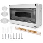 Coffret �lectrique �tanche ip65 18 modules disjoncteur mural ext�rieur protection rang�e