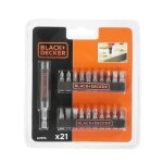 Coffret embouts de vissage black + decker a7074 - xj 21 pi�ces