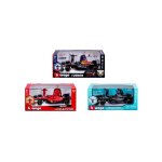 Coffret f1 v�hicule et figurine pilote avec casque bburago mod�le al�atoire