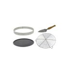 Coffret  gteaux - de buyer - tourtire ronde 28 cm - cercle  tarte cannel - grille inox 28 cm