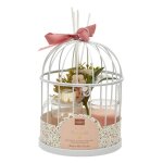 Coffret - home deco factory - diffuseur et bougie parfum�e - blanc et rose