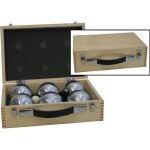 Jeu de ptanque - marque - modle - boules en acier - diamtre 74mm - coffret en bois
